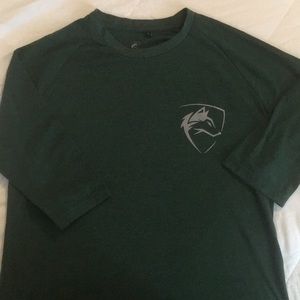 Alphalete Women’s Dark Green Raglan- size small